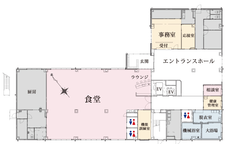立川市の介護専用型有料老人ホーム エクセレント立川 1F