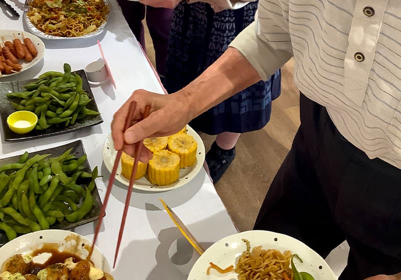 グループホーム　エクセレント北寺尾アネックスのランチビュッフェ